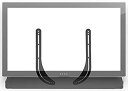 【中古】【非常に良い】Mount-It! ユニバーサル サウンドバー マウントキット TV用ブラケット MI-SB39 ブラック 9jupf8b