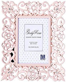 【中古】ユーパワー フォトフレーム ライトピンク W16xH20xD2cm g6bh9ry