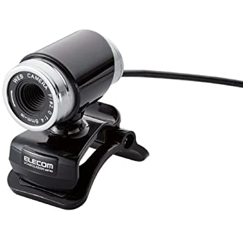 【中古】【2011年モデル】ELECOM WEBカメラ 200万画素 1/4インチCMOSセンサ ガラスレンズ搭載 筒型 イヤホンマイク付 ブラック UCAM-DLA200HBK