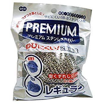【中古】【非常に良い】オーエ プレミアム ステンレス たわし シルバー レギュラー のびにくい二重構造 型崩れしにくい 鉄製フライパン 汚れ 焦げ付き g6bh9ry