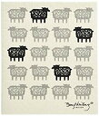 【中古】イーオクト e.スポンジワイプ 吸水 速乾 ふきん ブラック /ホワイト地 17x20cm 迷子のヒツジ 2mvetro