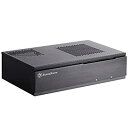 【中古】【非常に良い】SilverStone Milo Series Mini-ITX HTPCケース ブラック SST-ML06B