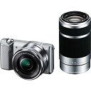 【中古】【非常に良い】SONY ミラーレス一眼 α5000 ダブルズームレンズキット シルバー ILCE-5000Y-S