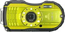 【中古】RICOH 防水デジタルカメラ RICOH WG-4 ライムイエロー 防水14m 耐ショック2.0m 耐寒-10度
