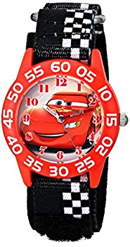 【中古】ディズニー カーズ ライトニング・マックイーン 腕時計 (赤ケース 黒ベルト) Disney