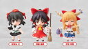 【中古】【非常に良い】ねんどろいどぷち 東方プロジェクトセット 第一章 博麗霊夢・伊吹萃香・射命丸文 ニコニコ直販、アニメイト、ゲ..