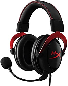 【中古】HyperX Cloud II ゲーミングヘッドセット 7.1バーチャルサラウンドサウンド対応 USBオーディオコントロールボックス付属 レッド PS4/PC/Xbox/S