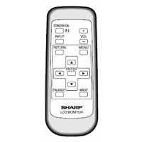 【中古】【非常に良い】シャープ[SHARP]　オプション・消耗品　【0106380139】　液晶テレビ用　リモコン(2)