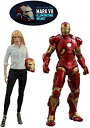 【中古】【ムービー・マスターピース】『アイアンマン3』 1/6スケールフィギュア ペッパー・ポッツ&アイアンマン・マーク9[ボーナスアクセサリー