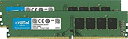 【中古】【非常に良い】Crucial(Micron製) デスクトップPC用メモリ PC4-19200(DDR4-2400) 4GB×2枚 CL17 SRx8 2...