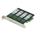 【中古】SEDNA???クアッドM。2?PCIe SSD SATA 6?G 4ポートRaidアダプタwith HyoperDuoハードディスク加速度関数(SSD...