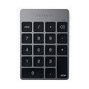 【中古】【非常に良い】Satechi スリム ワイヤレス Bluetooth テンキー18キー (Bluetooth対応のMacOS iOS PCに対応) (ス...
