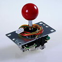 【中古】【非常に良い】Sanwa JLF-TP-8YT-SK OEM Red Ball Top Handle Arcade Joystick 4 & 8 Way...
