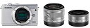 【中古】【非常に良い】Canon ミラーレス一眼カメラ EOS M100 ダブルレンズキット ホワイト EOSM100WH-WLK