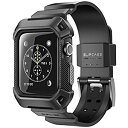 【中古】【非常に良い】SUPCASE Apple Watch 42mm ケース バンド 一体 落下衝撃 吸収 装着簡単 Apple Watch Series 3...