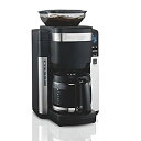 【中古】【非常に良い】Hamilton Beach 45400 12カップ プログラム可能 コーヒーメーカー 自動挽き プレグラウンドコーヒー用 ブラック