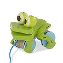 【中古】Melissa & Doug Frolicking Frog Pull Toy マルチカラー(3)