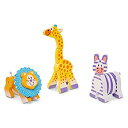 【中古】【非常に良い】Melissa & Doug サファリ 握るおもちゃ