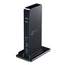 【中古】【非常に良い】サンワサプライ USB3.1ドッキングステーション(USB2.0×2ポート/USB3.1×2ポート/Type-C×1ポート/RJ-45/ヘ...