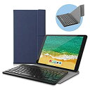 【中古】エレコム キーボード Bluetooth パンタグラフ 超薄型 充電式 専用ケーススタンド付き(~12.9対応) マルチペアリング対応 ブルー iPad...