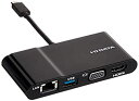 【中古】I-O DATA USB Type-C対応 マルチアダプター US3C-UERGB/H2
