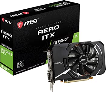 【中古】【非常に良い】MSI GeForce GTX 1660 Ti AERO ITX 6G OC グラフィックスカード ブラック [国内正規流通品]
