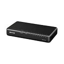【中古】BUFFALO Giga対応 プラスチック筐体 AC電源 8ポート LSW6-GT-8EPL/BK ブラック スイッチングハブ ローコストモデル 壁掛け...