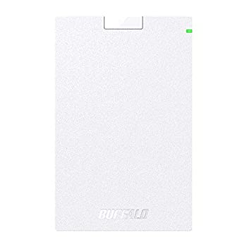 【中古】BUFFALO USB3.2(Gen1)対応ポータブルHDD Type-Cケーブル付 1TB ホワイト HD-PGAC1U3-WA