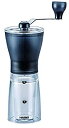 【中古】HARIO(ハリオ) コーヒーミル 透明ブラック 手挽き セラミック スリム MSS-1TB