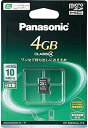 【中古】パナソニック microSDHCカード 4GB RP-SM04GCJ1K