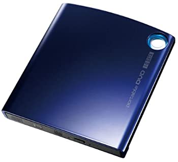 【中古】I-O DATA バスパワー対応ポータブルDVDドライブ「カクうすDVD」オリエントブルー DVRP-U8CBL