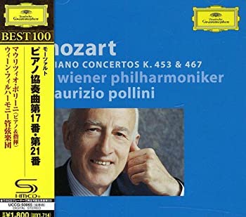 【中古】モーツァルト:ピアノ協奏曲第17番、第21番 [CD]【メーカー名】0【メーカー型番】0【ブランド名】マウリツィオ・ポリーニ【商品説明】モーツァルト:ピアノ協奏曲第17番、第21番 [CD]当店では初期不良に限り、商品到着から7日間は返品を 受付けております。他モールとの併売品の為、完売の際はご連絡致しますのでご了承ください。中古品の商品タイトルに「限定」「初回」「保証」「DLコード」などの表記がありましても、特典・付属品・帯・保証等は付いておりません。品名に【import】【輸入】【北米】【海外】等の国内商品でないと把握できる表記商品について国内のDVDプレイヤー、ゲーム機で稼働しない場合がございます。予めご了承の上、購入ください。掲載と付属品が異なる場合は確認のご連絡をさせていただきます。ご注文からお届けまで1、ご注文⇒ご注文は24時間受け付けております。2、注文確認⇒ご注文後、当店から注文確認メールを送信します。3、お届けまで3〜10営業日程度とお考えください。4、入金確認⇒前払い決済をご選択の場合、ご入金確認後、配送手配を致します。5、出荷⇒配送準備が整い次第、出荷致します。配送業者、追跡番号等の詳細をメール送信致します。6、到着⇒出荷後、1〜3日後に商品が到着します。　※離島、北海道、九州、沖縄は遅れる場合がございます。予めご了承下さい。お電話でのお問合せは少人数で運営の為受け付けておりませんので、メールにてお問合せお願い致します。営業時間　月〜金　11:00〜17:00お客様都合によるご注文後のキャンセル・返品はお受けしておりませんのでご了承ください。ご来店ありがとうございます。
