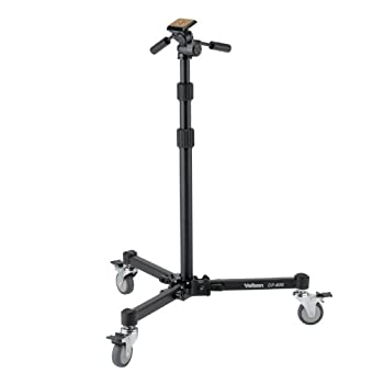 【中古】【非常に良い】Velbon ドリーポッド DP-83S 大型 3Way雲台付 キャスター付 アルミ製 460141