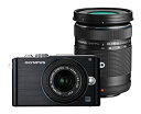 【中古】【非常に良い】OLYMPUS ミラーレス一眼 PEN Lite E-PL3 ダブルズームキット ブラック E-PL3 DZKIT BLK(2)