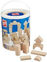 【中古】【非常に良い】HEROS 筒入り積み木 白木 50P (2012年リニューアル) HR?5031(3)
