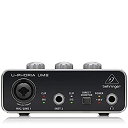 【中古】【非常に良い】ベリンガー 2入力2出力 USBオーディオインターフェース ブラック 1-Channel UM2 U-PHORIA