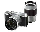 【中古】【非常に良い】FUJIFILM ミラーレス一眼 X-A2 ダブルズームレンズキット シルバー X-A2S1650II/50230II qqffhab(2)