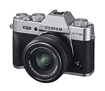 【中古】FUJIFILM ミラーレス一眼カメラ X-T30XCレンズキット シルバー X-T30LK-1545-S