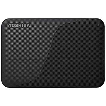 【中古】【非常に良い】東芝 USB3.0接続 ポータブルハードディスク 1.0TB（ブラック）CANVIO BASICS（H..