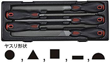 【中古】JTC 5pcs ヤスリセット ハンドツール 工具箱 ロールキャビネット 引き出し用 工具セット ヤス..