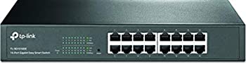 【中古】TP-Link Giga対応 16ポート スマートスイッチ 管理機能付 金属筺体 5年保証 TL-SG1016DE