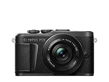 【中古】【非常に良い】OLYMPUS ミラーレス一眼カメラ PEN E-PL10 14-42mm EZレンズキット ブラック