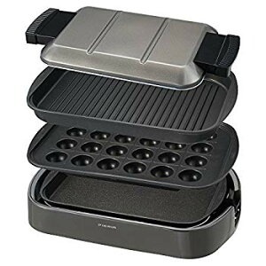 【中古】ドウシシャ ホットプレート 3枚(平面 波型 たこ焼き) 収納ベルト付き 角型 ピエリア dwos6rj