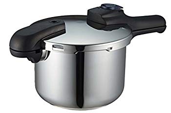 【中古】【非常に良い】パール金属 圧力鍋 4.5L IH対応 3層底 切り替え式 レシピ付 クイックエコ H-504..