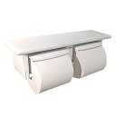 【中古】TOTO 二連紙巻器 棚付き(陶器) 樹脂製 ホワイト YH74SR#NW1 芯なしペーパー対応 khxv5rg
