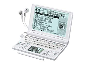 【中古】【非常に良い】シャープ Papyrus 電子辞書 PW-GT570-W ホワイト 学習モデル 72コンテンツ 4言語(日・英・中・韓)対応手書きパッド Wバックライト付高精細5.5型 6g7v4d0