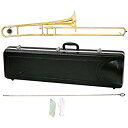 【中古】MAXTONE テナートロンボーン B♭管 8インチベル ゴールドラッカー仕上げ TRB-30 ハードケース付 w17b8b5