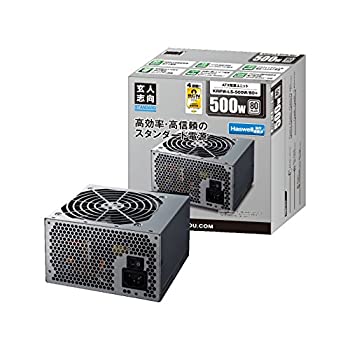 【中古】玄人志向 STANDARDシリーズ 80 PLUS 500W ATX電源 KRPW-L5-500W/80+