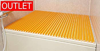 【中古】東プレ 風呂ふた カラーウェーブ イージー ウェーブ 波形 オレンジ 70×119cm M12 wyw801m