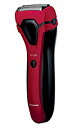 【中古】パナソニック メンズシェーバー 3枚刃 お風呂剃り可 赤 ES-RL15-R mxn26g8